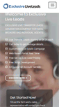 Mobile Screenshot of exclusiveliveleads.com